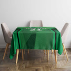 Pakistan Cricket Custom Tablecloth The Green Shirts with Sporty Pattern