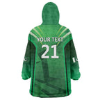 Pakistan Cricket Custom Wearable Blanket Hoodie The Green Shirts with Sporty Pattern