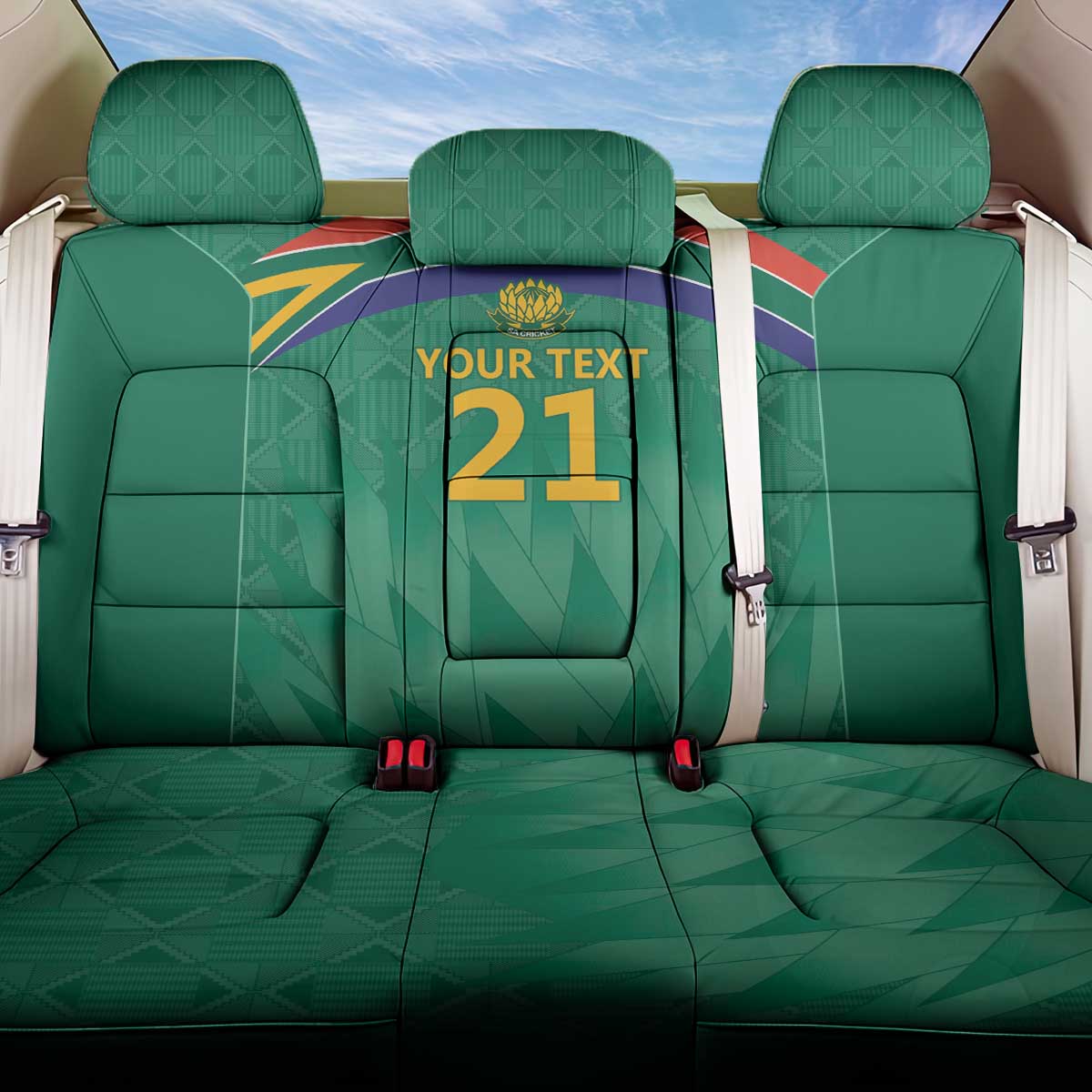 South Africa Cricket Custom Back Car Seat Cover Proteas Green