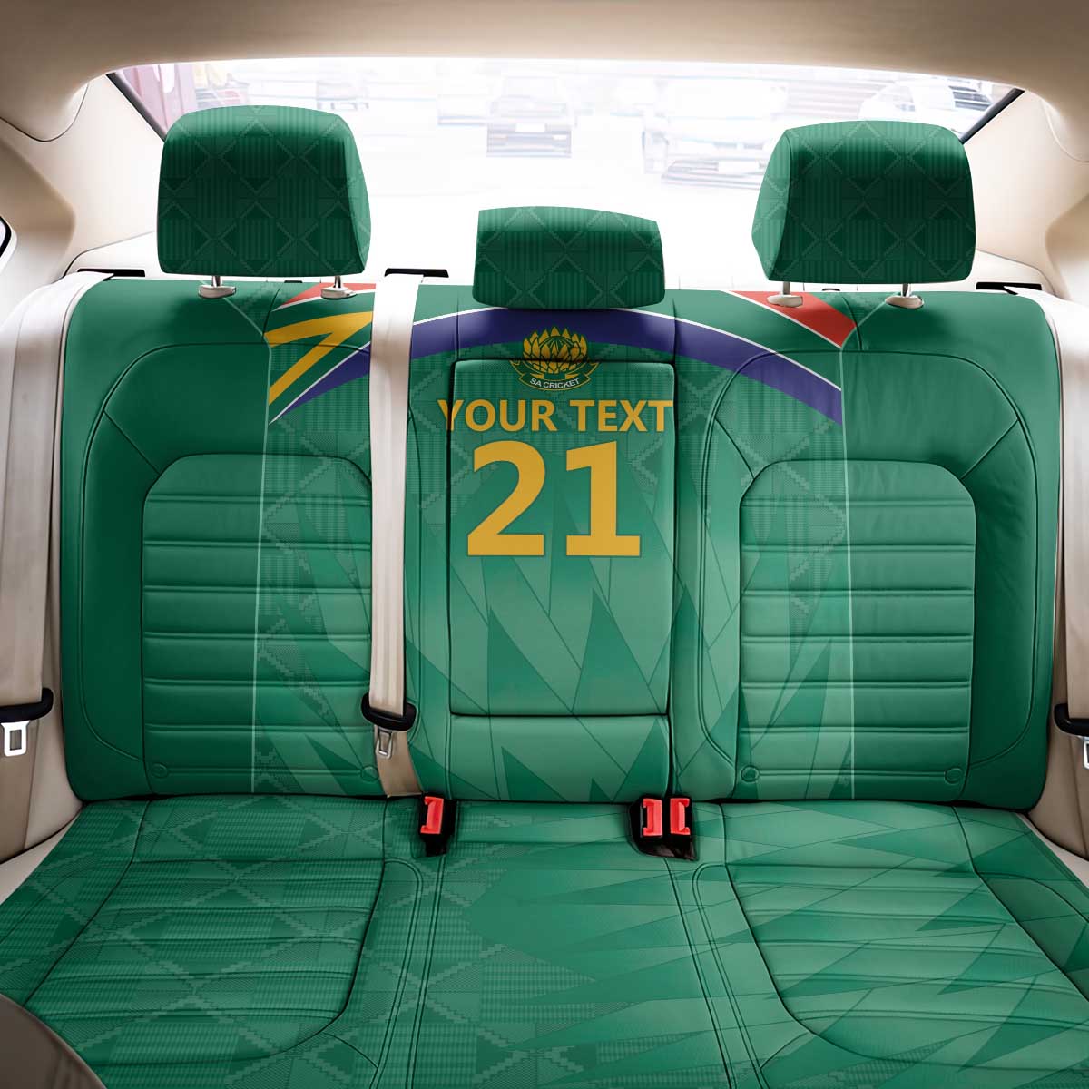 South Africa Cricket Custom Back Car Seat Cover Proteas Green