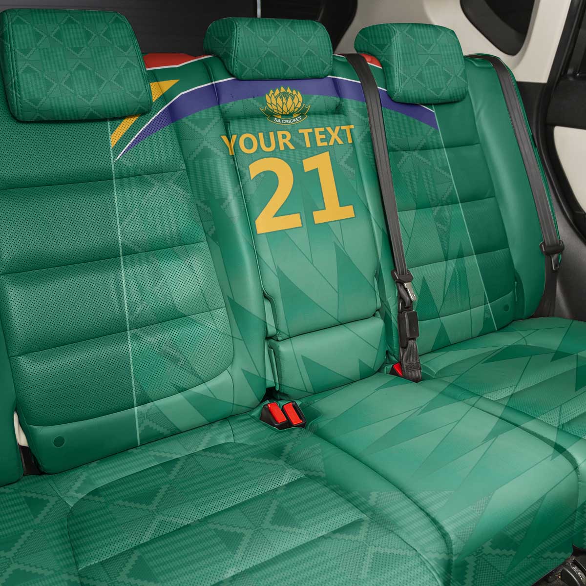 South Africa Cricket Custom Back Car Seat Cover Proteas Green
