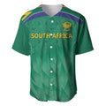 South Africa Cricket Custom Baseball Jersey Proteas Green