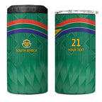South Africa Cricket Custom 4 in 1 Can Cooler Tumbler Proteas Green