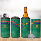 South Africa Cricket Custom 4 in 1 Can Cooler Tumbler Proteas Green