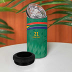 South Africa Cricket Custom 4 in 1 Can Cooler Tumbler Proteas Green