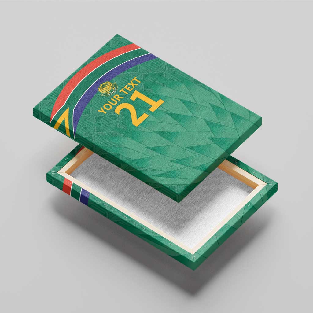 South Africa Cricket Custom Canvas Wall Art Proteas Green