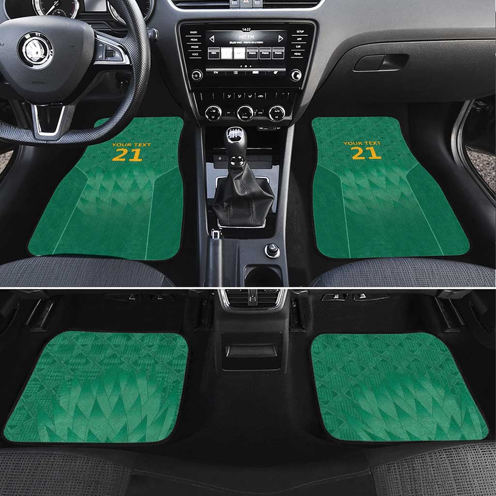 South Africa Cricket Custom Car Mats Proteas Green