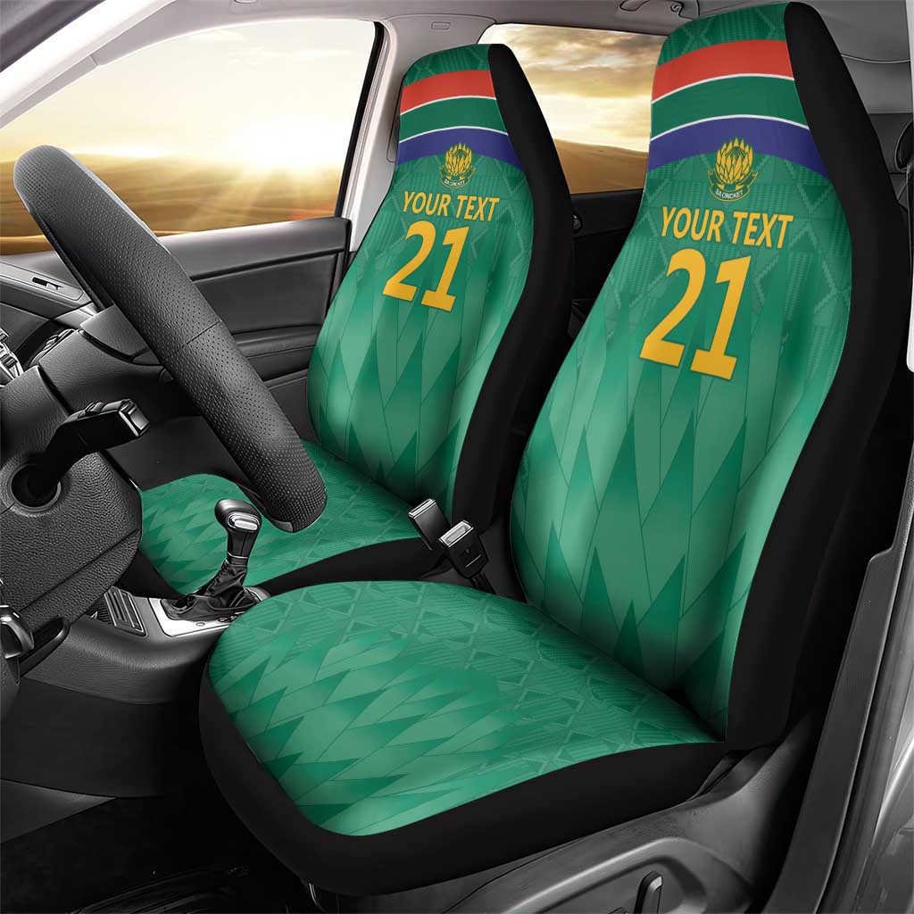 South Africa Cricket Custom Car Seat Cover Proteas Green