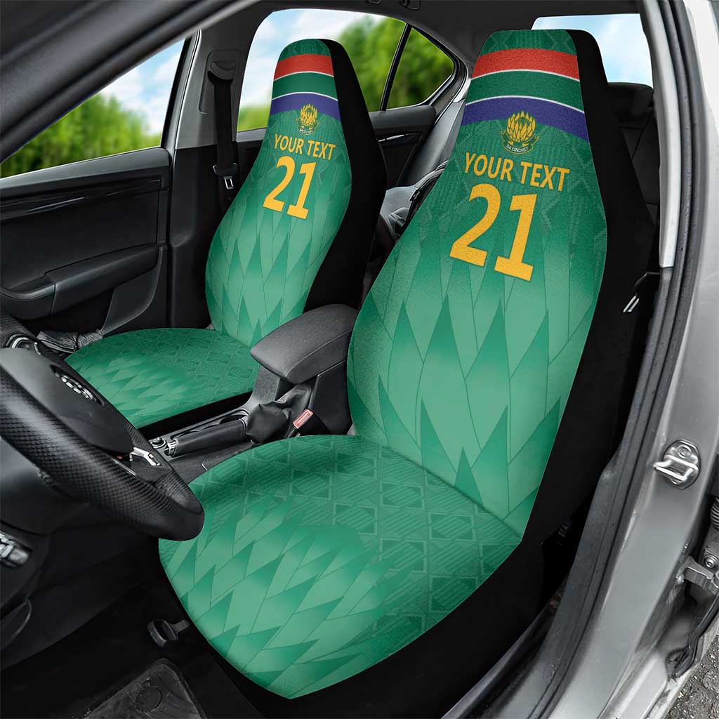 South Africa Cricket Custom Car Seat Cover Proteas Green