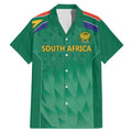 South Africa Cricket Custom Family Matching Mermaid Dress and Hawaiian Shirt Proteas Green