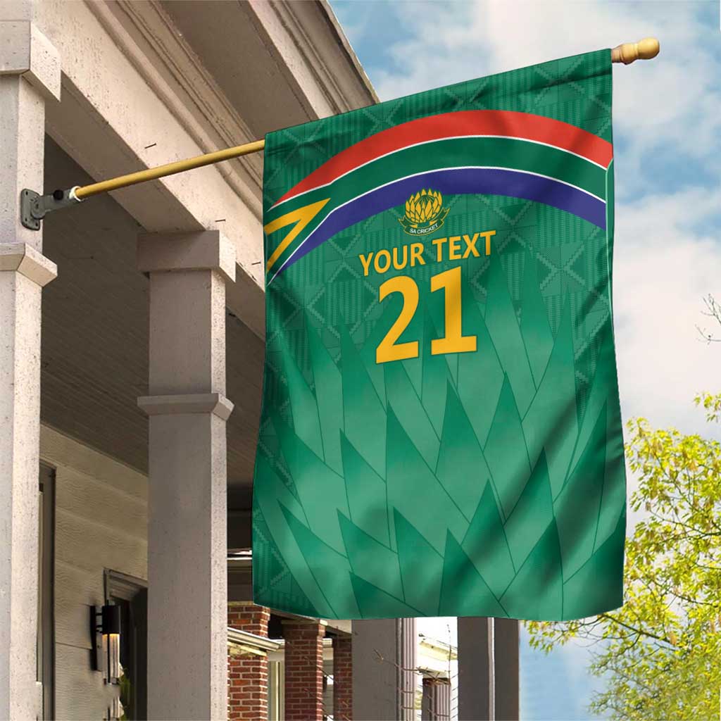 South Africa Cricket Custom Garden Flag Proteas Green
