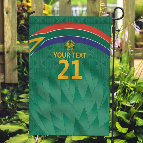 South Africa Cricket Custom Garden Flag Proteas Green