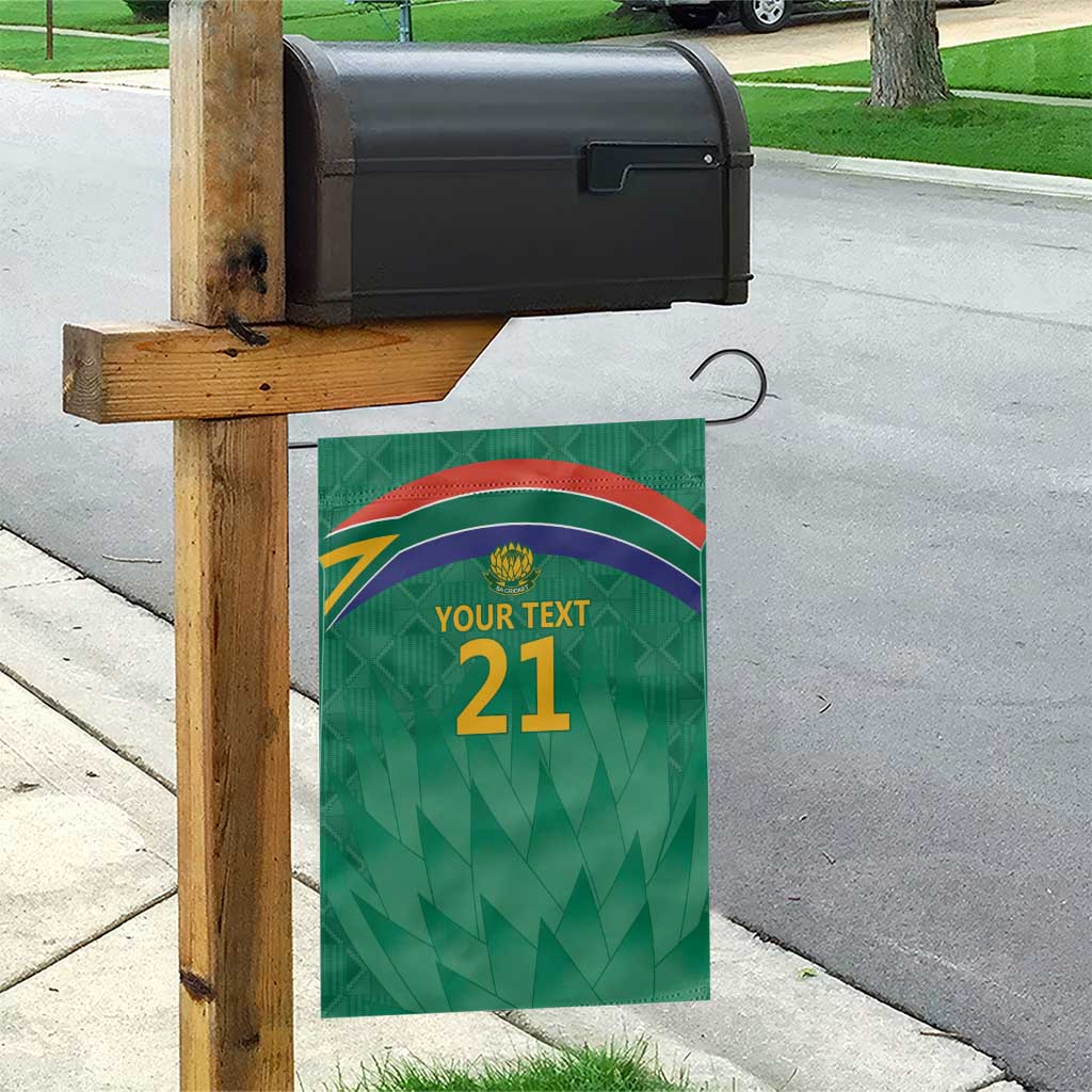 South Africa Cricket Custom Garden Flag Proteas Green