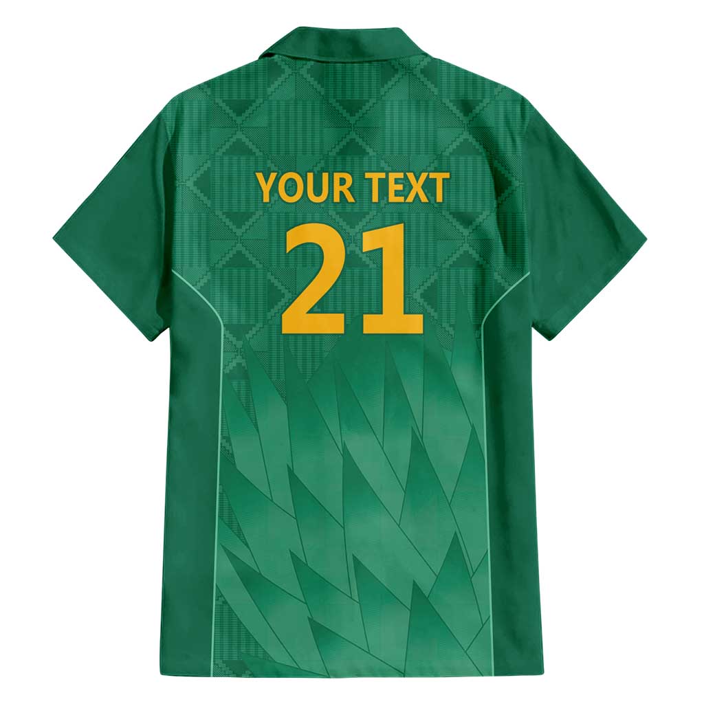 South Africa Cricket Custom Hawaiian Shirt Proteas Green