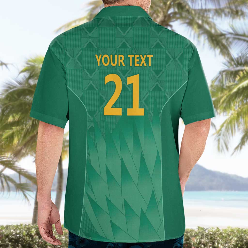 South Africa Cricket Custom Hawaiian Shirt Proteas Green
