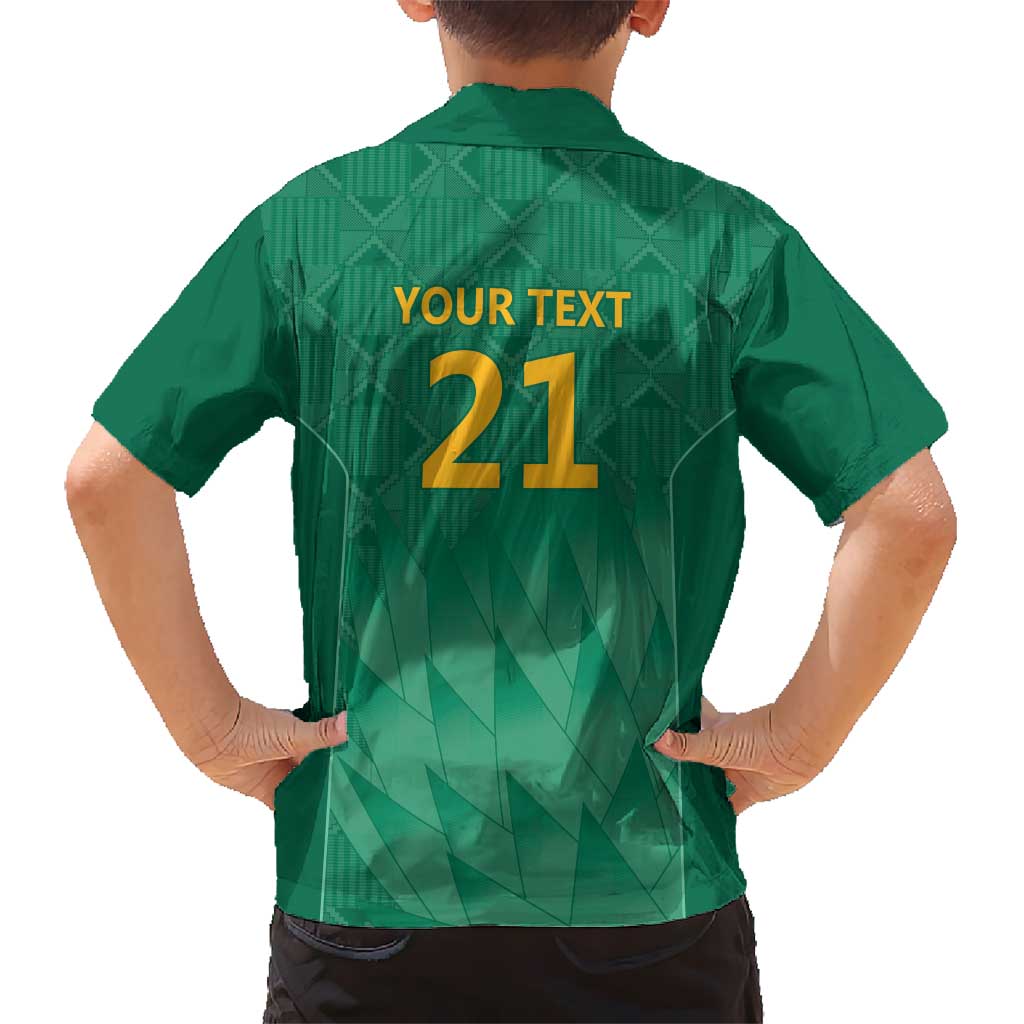 South Africa Cricket Custom Hawaiian Shirt Proteas Green