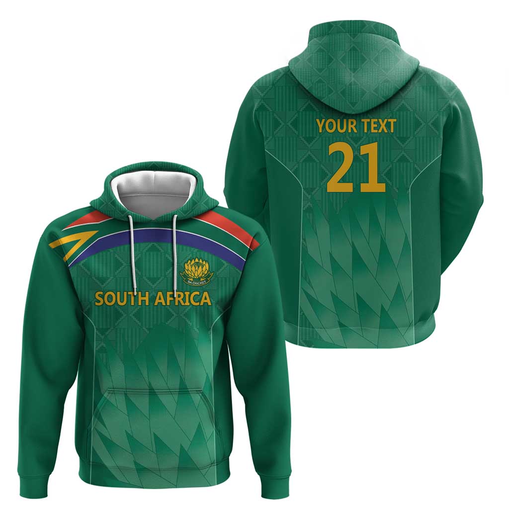 South Africa Cricket Custom Hoodie Proteas Green