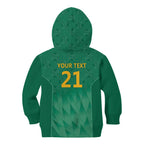 South Africa Cricket Custom Kid Hoodie Proteas Green