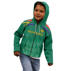 South Africa Cricket Custom Kid Hoodie Proteas Green