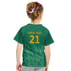 South Africa Cricket Custom Kid T Shirt Proteas Green