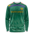 South Africa Cricket Custom Long Sleeve Shirt Proteas Green