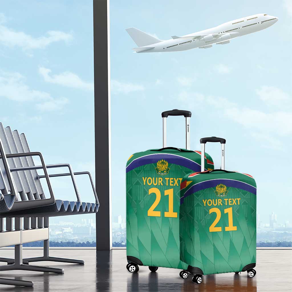 South Africa Cricket Custom Luggage Cover Proteas Green