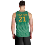 South Africa Cricket Custom Men Tank Top Proteas Green
