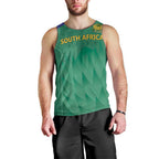 South Africa Cricket Custom Men Tank Top Proteas Green
