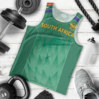 South Africa Cricket Custom Men Tank Top Proteas Green