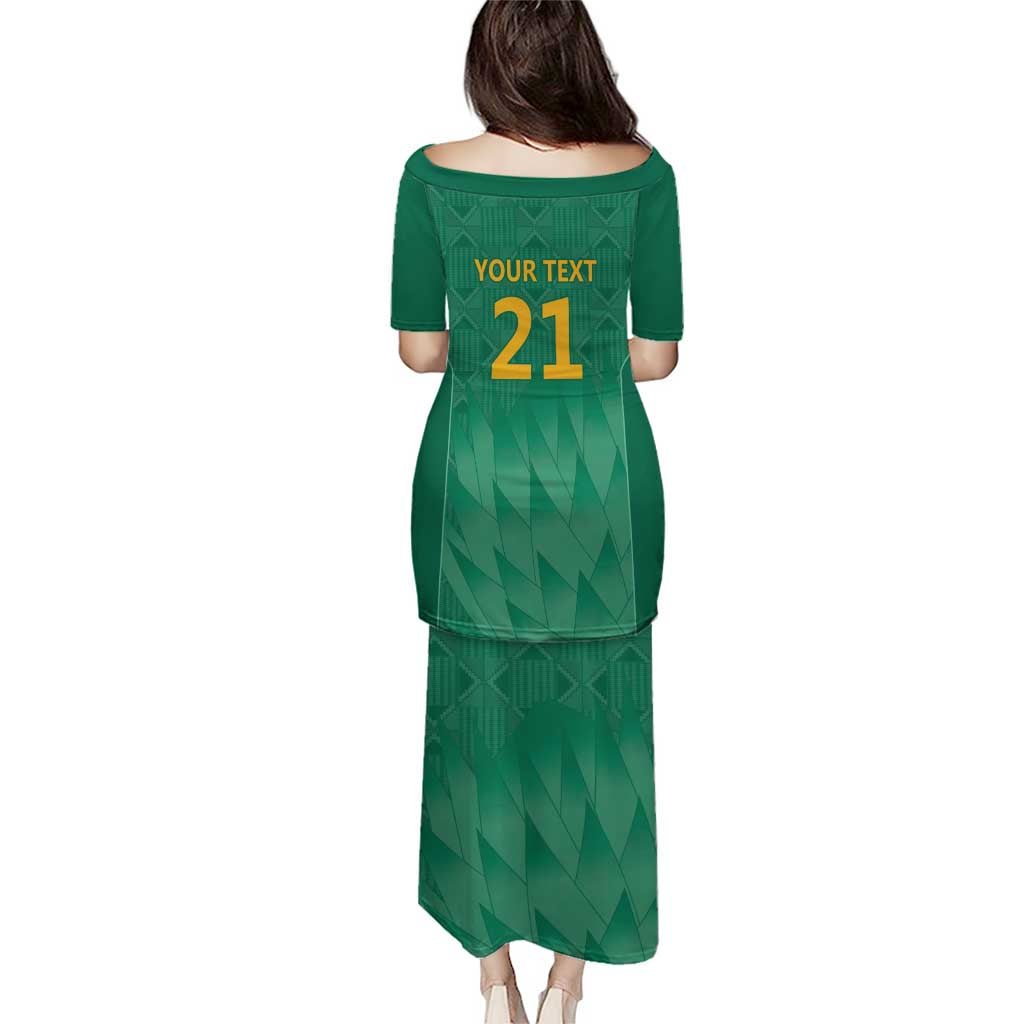 South Africa Cricket Custom Puletasi Proteas Green