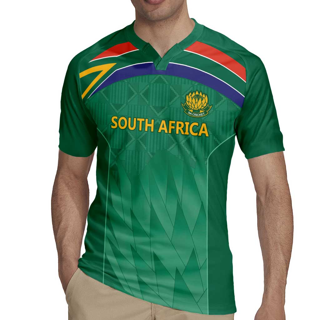 South Africa Cricket Custom Rugby Jersey Proteas Green