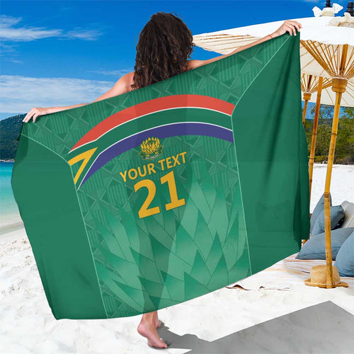 South Africa Cricket Custom Sarong Proteas Green