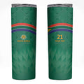 South Africa Cricket Custom Skinny Tumbler Proteas Green