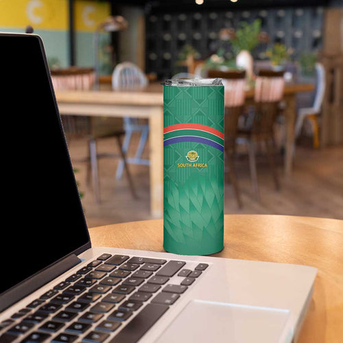 South Africa Cricket Custom Skinny Tumbler Proteas Green