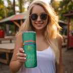South Africa Cricket Custom Skinny Tumbler Proteas Green