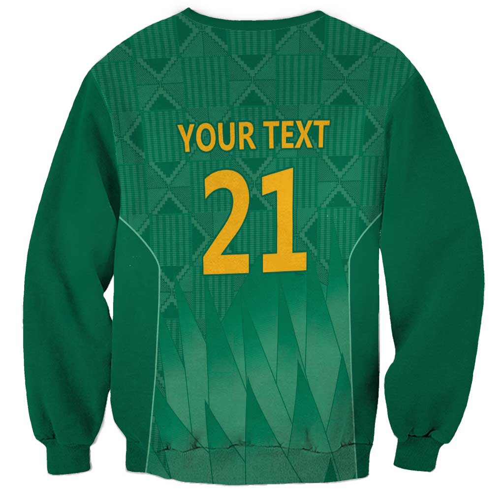 South Africa Cricket Custom Sweatshirt Proteas Green