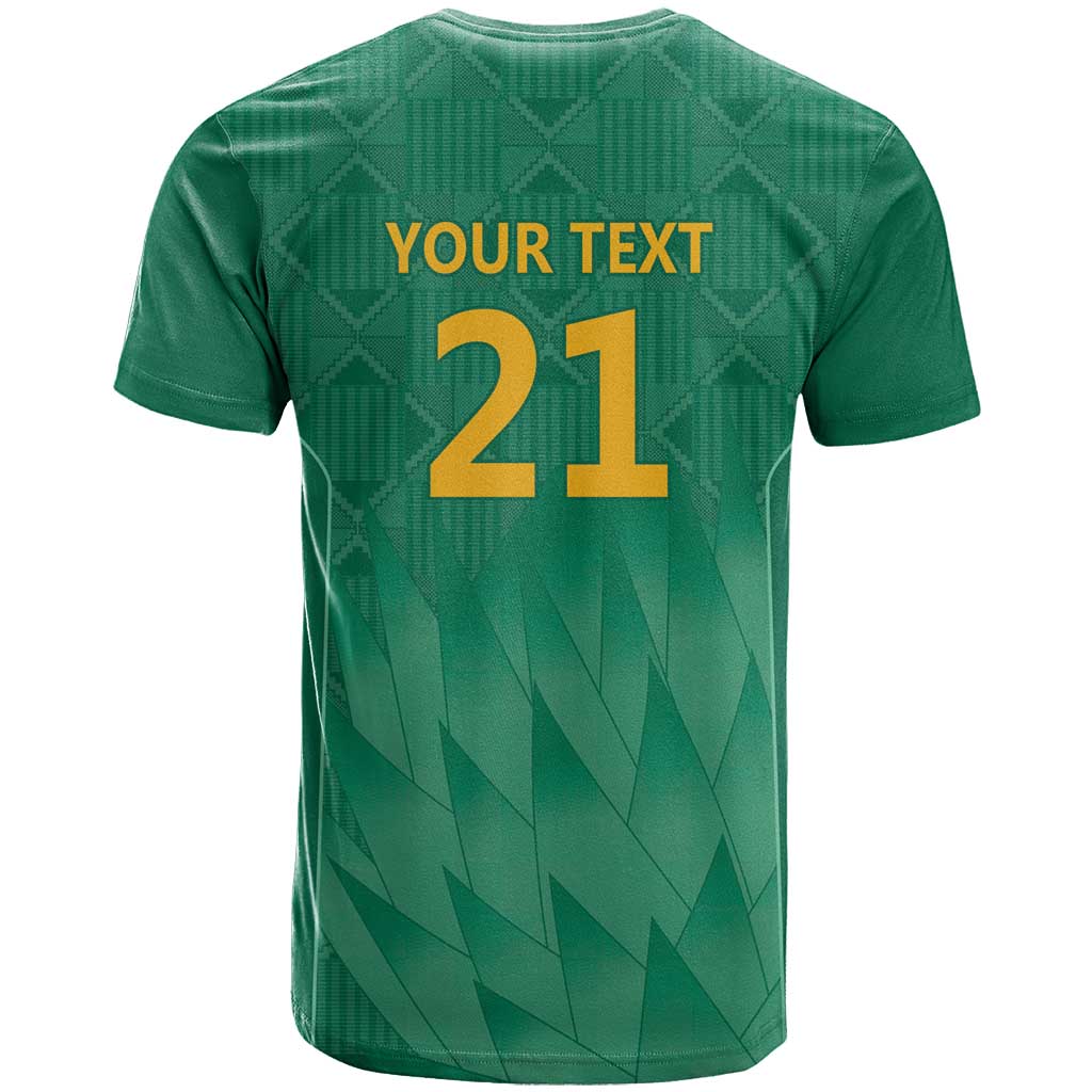 South Africa Cricket Custom T Shirt Proteas Green
