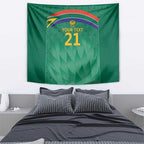 South Africa Cricket Custom Tapestry Proteas Green