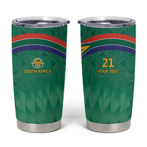 South Africa Cricket Custom Tumbler Cup Proteas Green
