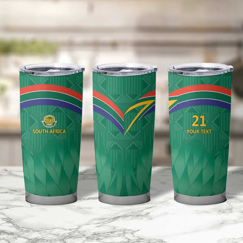 South Africa Cricket Custom Tumbler Cup Proteas Green