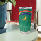 South Africa Cricket Custom Tumbler Cup Proteas Green