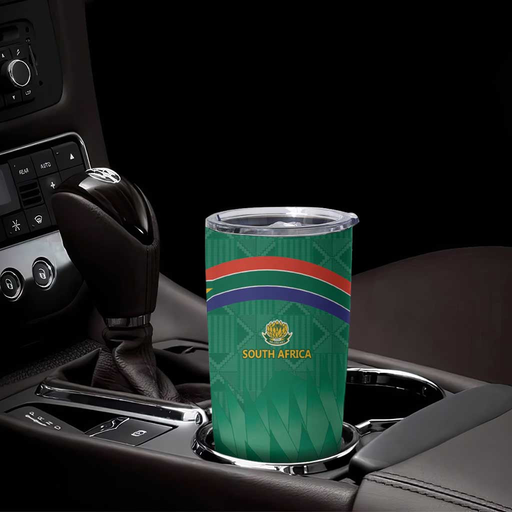 South Africa Cricket Custom Tumbler Cup Proteas Green