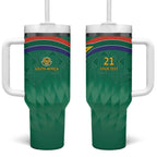 South Africa Cricket Custom Tumbler With Handle Proteas Green