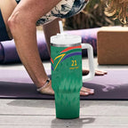 South Africa Cricket Custom Tumbler With Handle Proteas Green