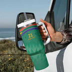 South Africa Cricket Custom Tumbler With Handle Proteas Green