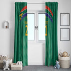 South Africa Cricket Custom Window Curtain Proteas Green