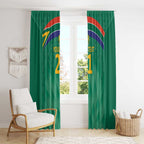 South Africa Cricket Custom Window Curtain Proteas Green