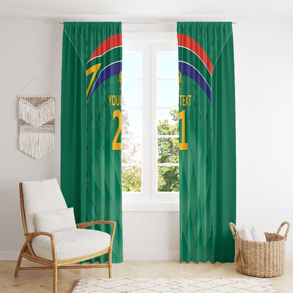 South Africa Cricket Custom Window Curtain Proteas Green