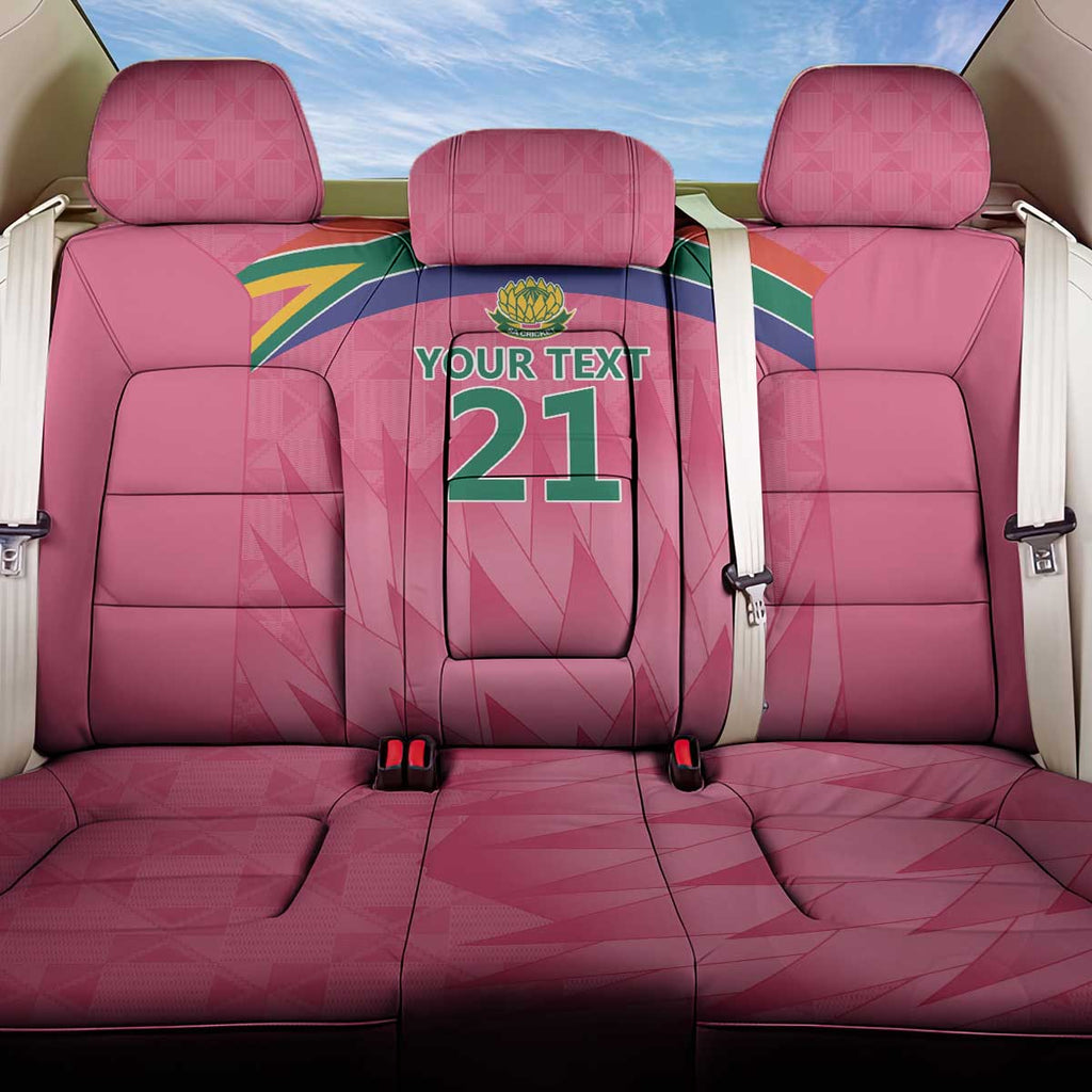 South Africa Cricket Custom Back Car Seat Cover Proteas Pink