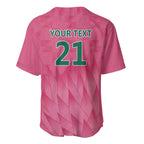 South Africa Cricket Custom Baseball Jersey Proteas Pink